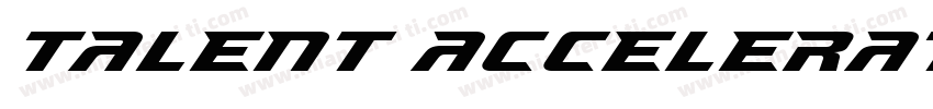 Talent Accelerator字体转换